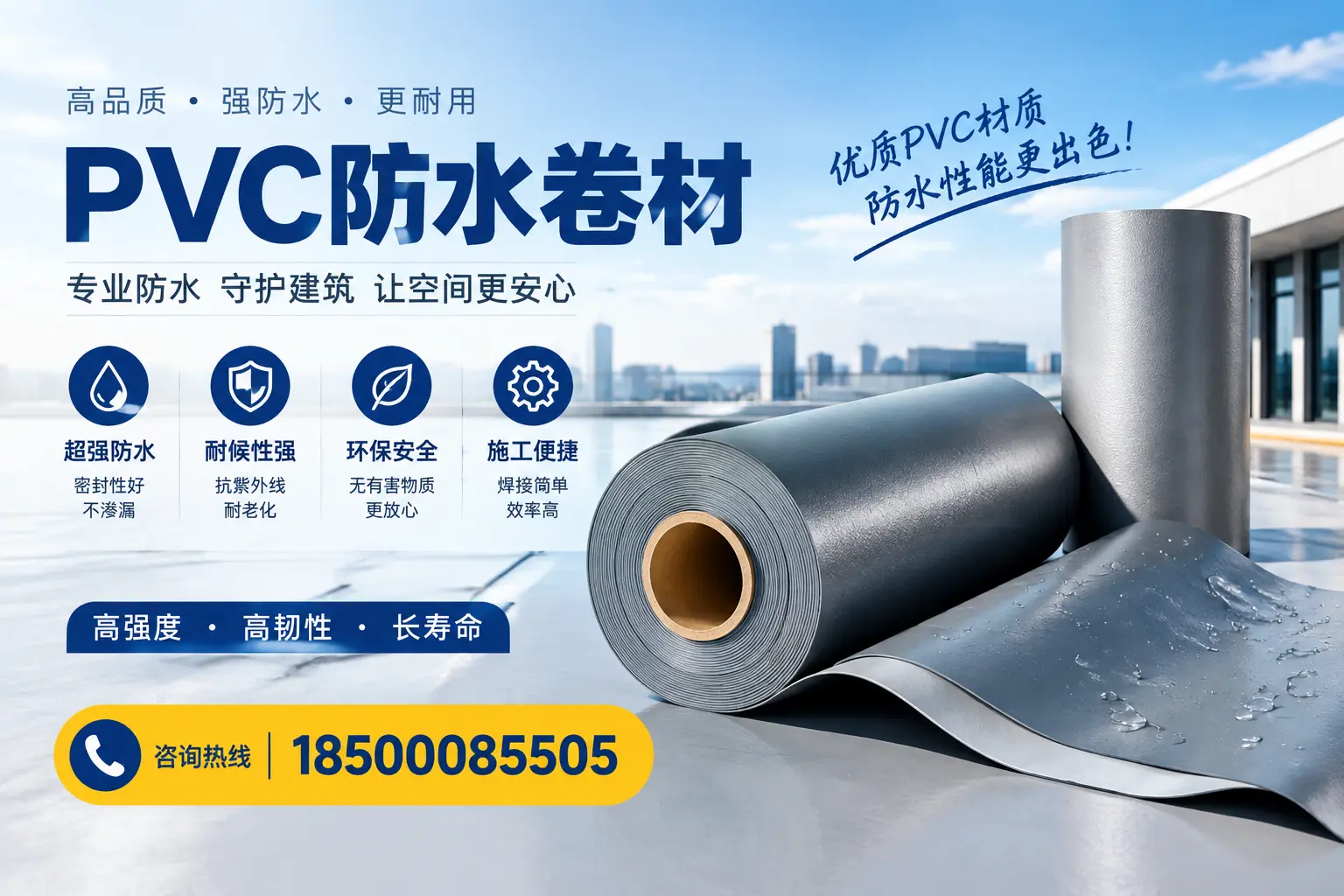 如何判断PVC防水卷材的质量优劣?图木舒克选购技巧